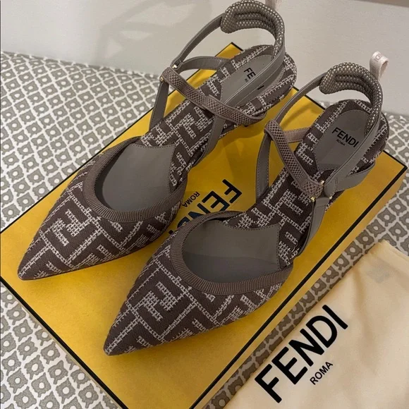 Fendi Women's Logo Kitten Heel - Picture 3 of 5